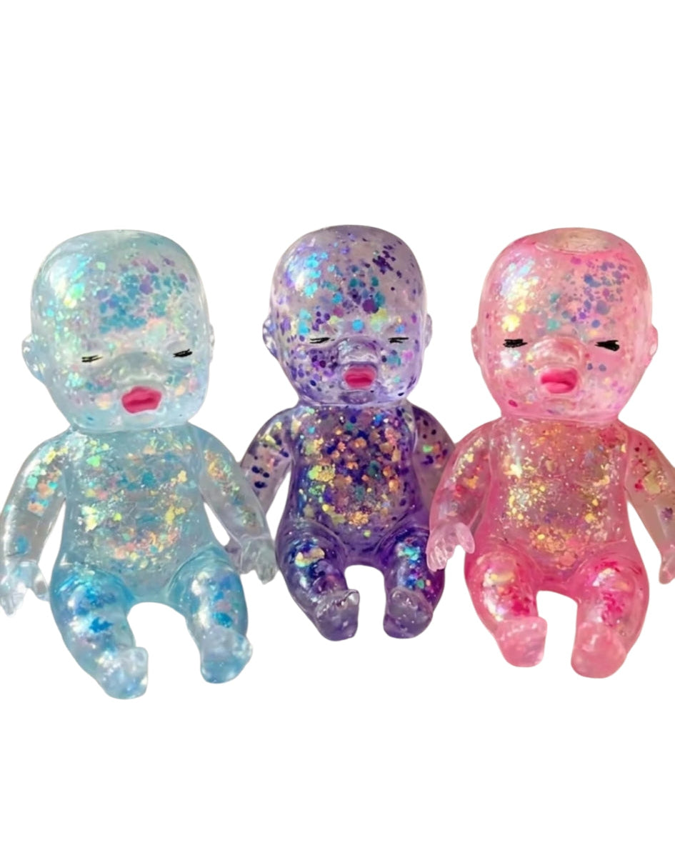 Crystal Baby shaped Glittery Squishy Toy