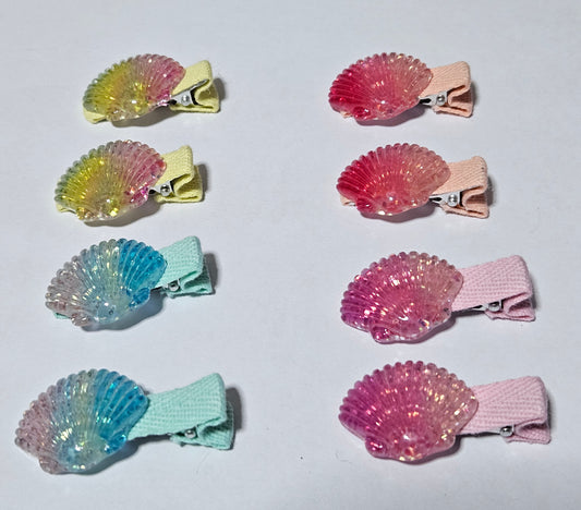 Shell Hair Clip Glitter