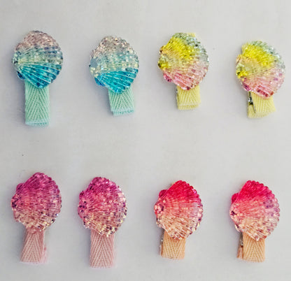 Shell Hair Clip Glitter