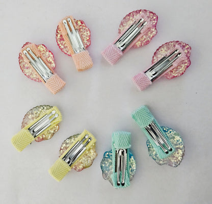 Shell Hair Clip Glitter
