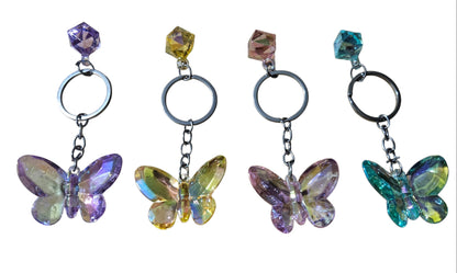 Crystal Butterfly Keychains