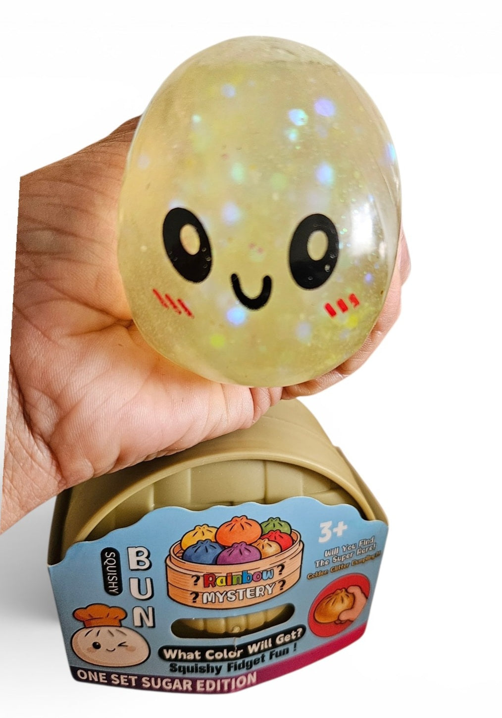 Large Rainbow Mystery Squishy Bun