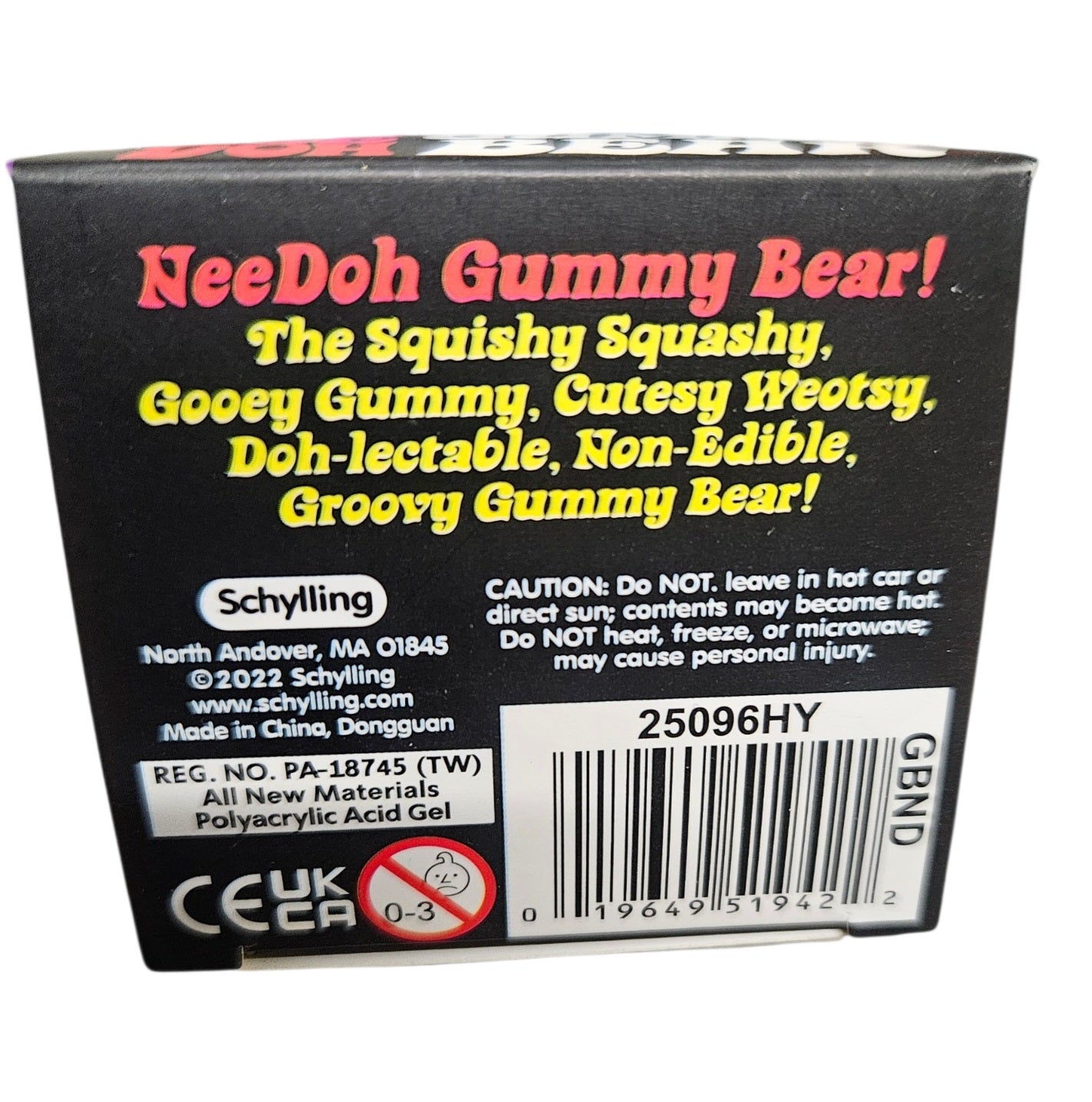 Glittery Gummy Bear Squishy Toy