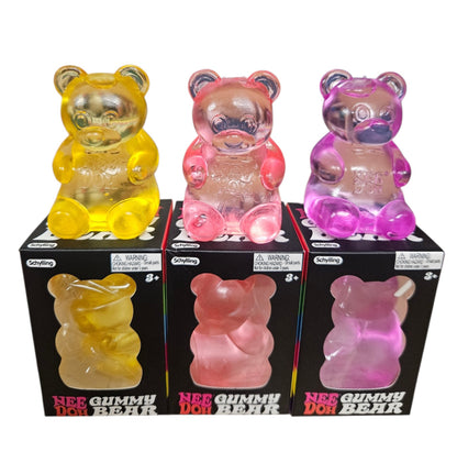 Glittery Gummy Bear Squishy Toy