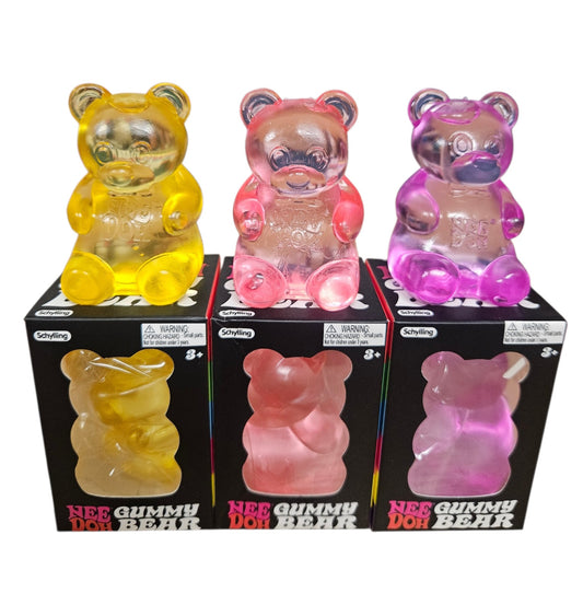 Glittery Gummy Bear Squishy Toy