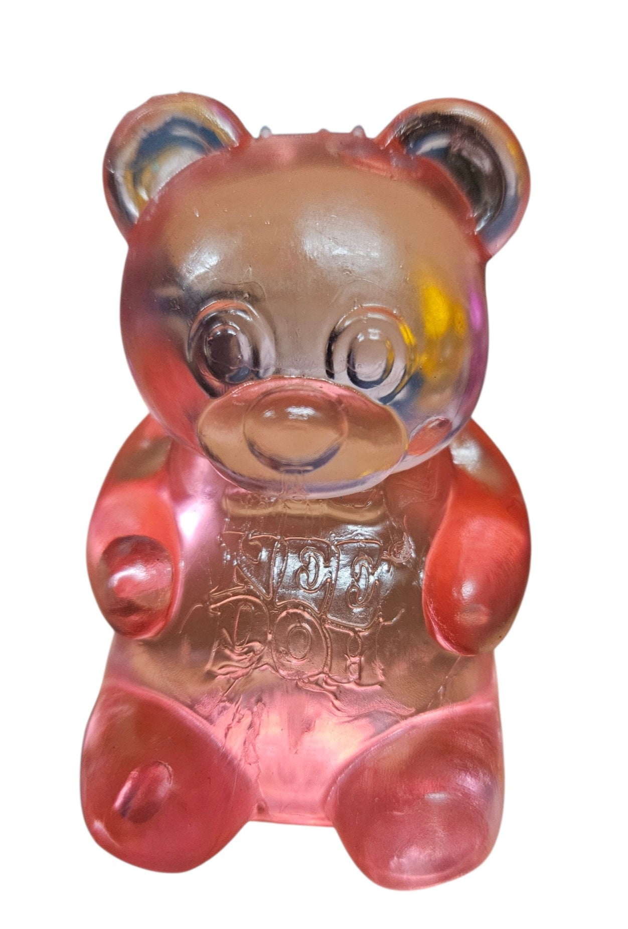 Glittery Gummy Bear Squishy Toy