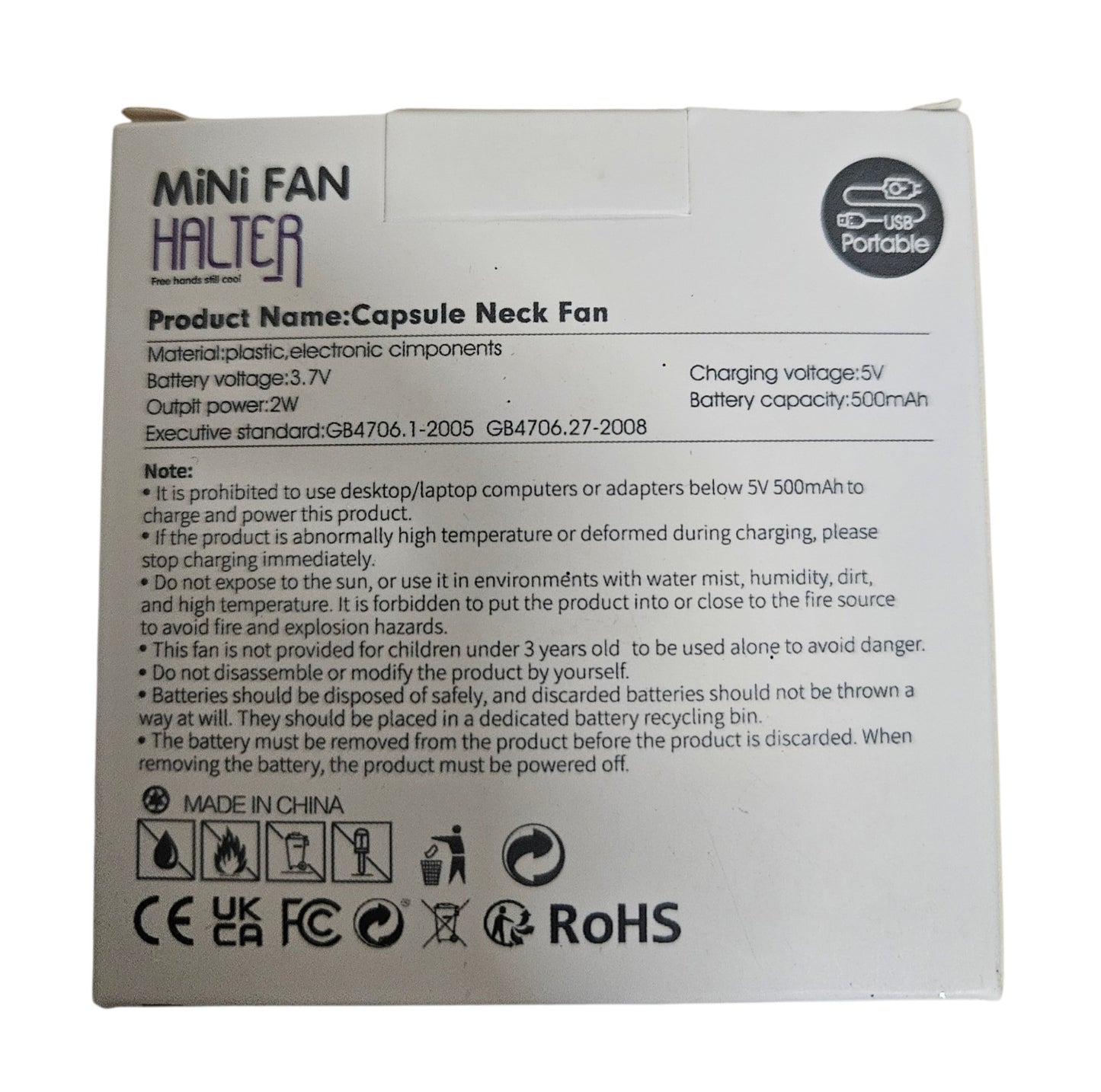 Mini Fan Halter