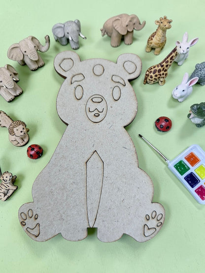 Paint Your Own Wooden Animal Party Craft Kit