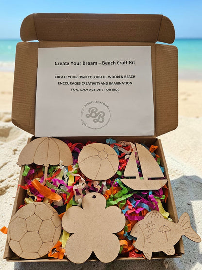 Beach theme - Paint Your Own  Beach Craft Kit