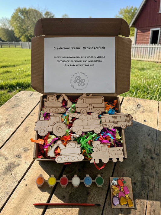 Paint Your Own Wooden Vehicle Craft Kit