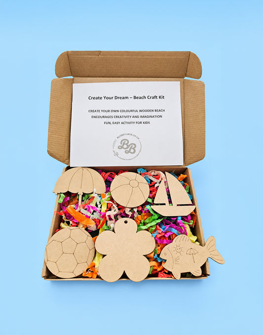 Beach theme - Paint Your Own  Beach Craft Kit