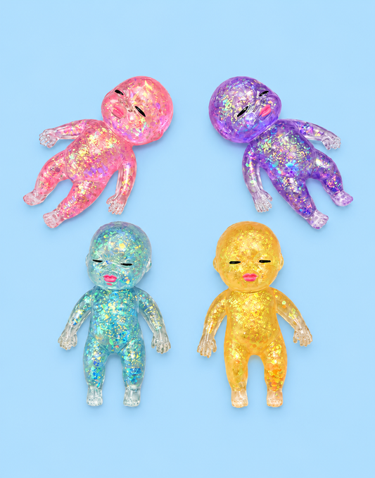 Crystal Baby shaped Glittery Squishy Toy