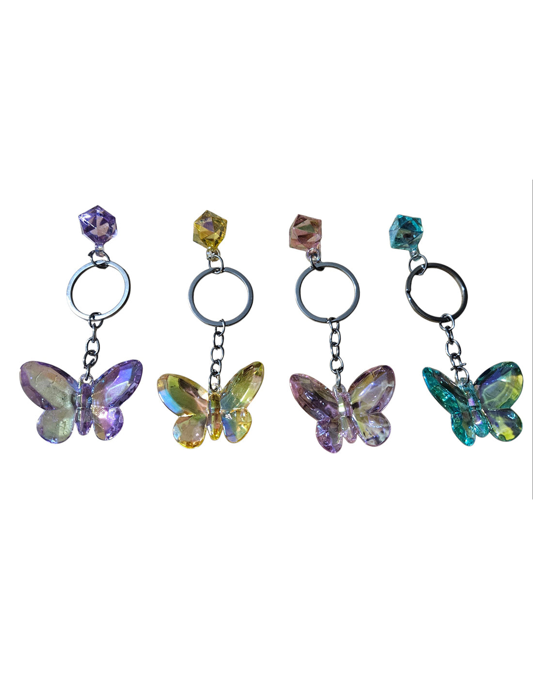 Crystal Butterfly Keychains