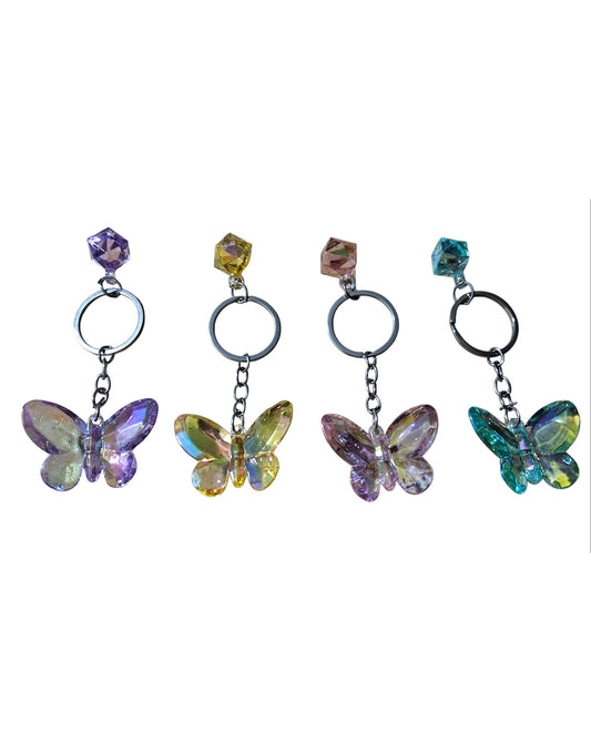 Crystal Butterfly Keychains