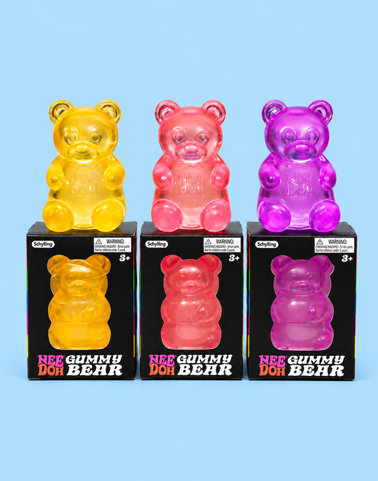 Glittery Gummy Bear Squishy Toy