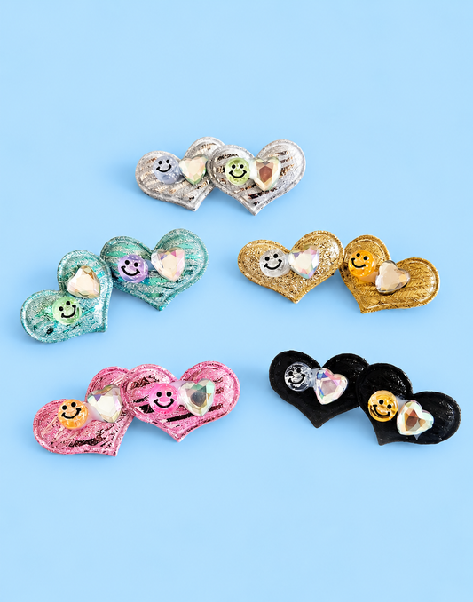 Heart Hair Clips
