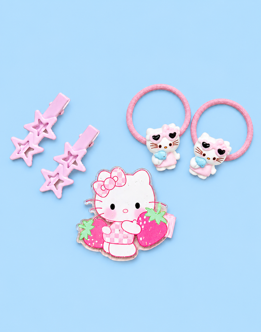 Hello Kitty Hair Clip Set