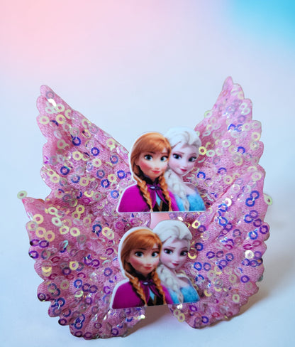 Frozen Hair Clips ,Sequence and Glitter