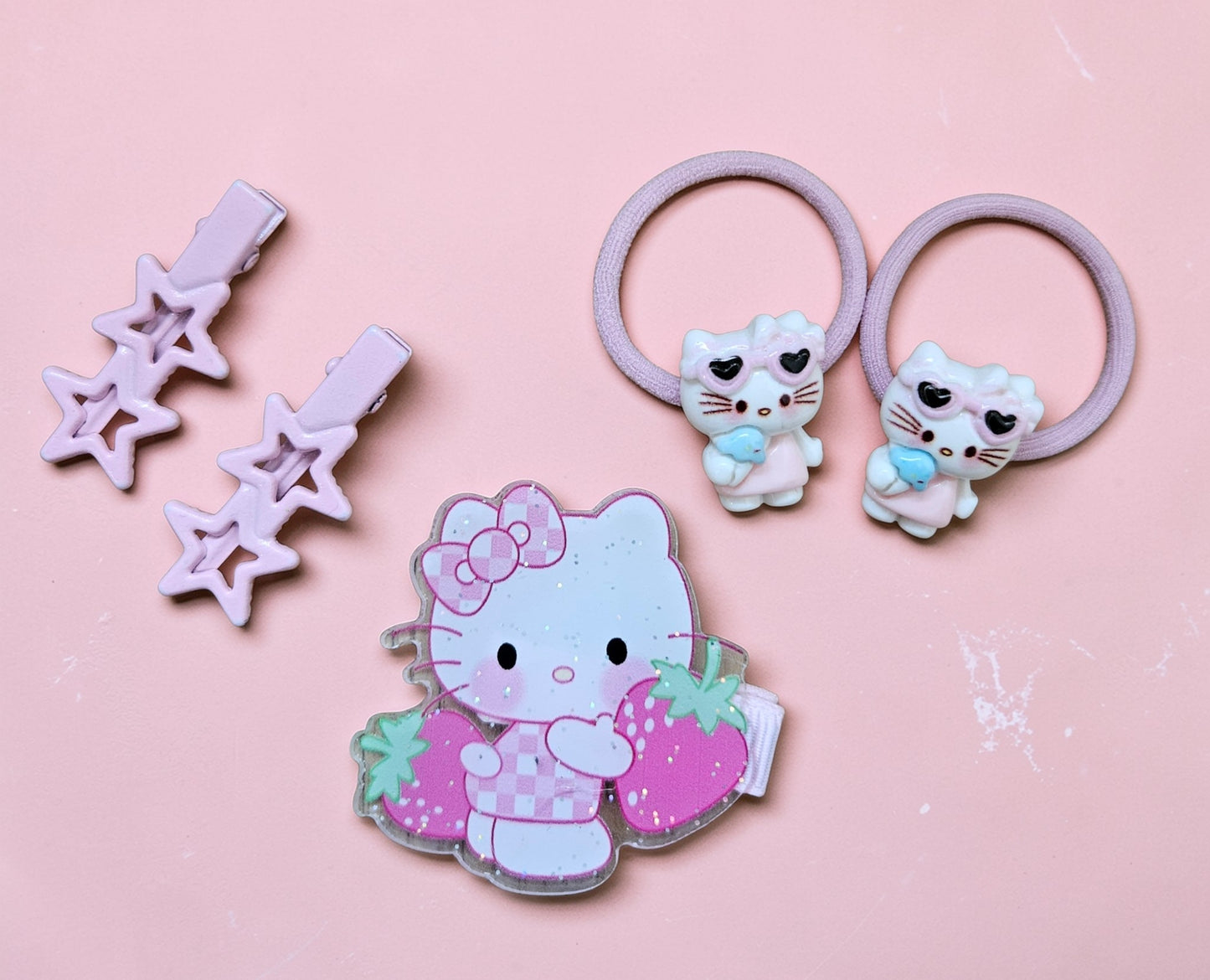 Hello Kitty Hair Clip Set