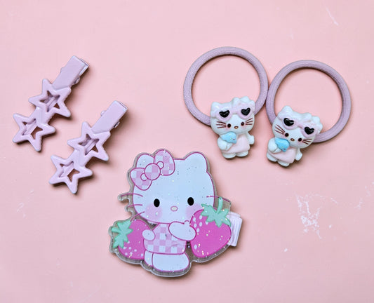 Hello Kitty Hair Clip Set