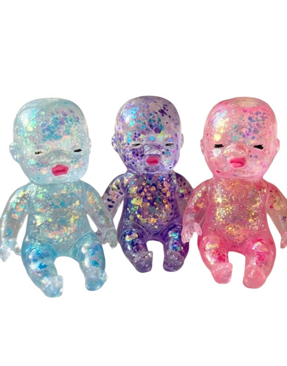Crystal Baby shaped Glittery Squishy Toy