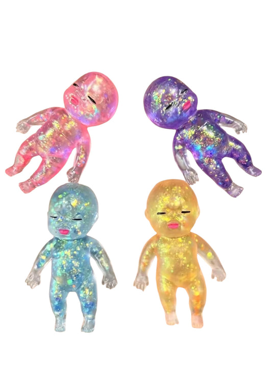 Crystal Baby shaped Glittery Squishy Toy