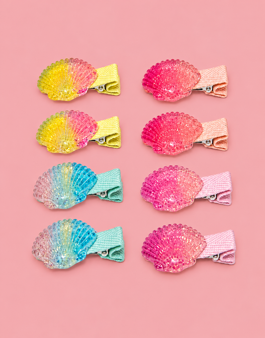 Shell Hair Clip Glitter
