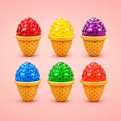 Beaded Ice Cream Sensory Squishy