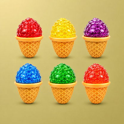 Beaded Ice Cream Sensory Squishy