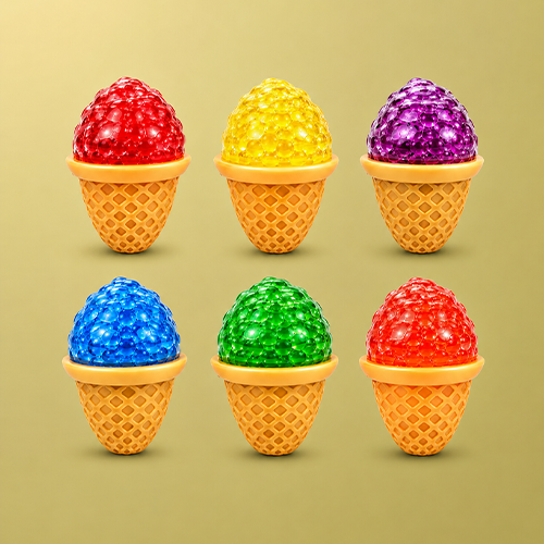 Beaded Ice Cream Sensory Squishy
